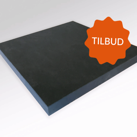 Eira™ dB 49 mm sort lydblokerende plade