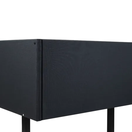 Hugin&trade; lydisolerende bordsk&aelig;rm<span> - </span>Sort, 650 x 800