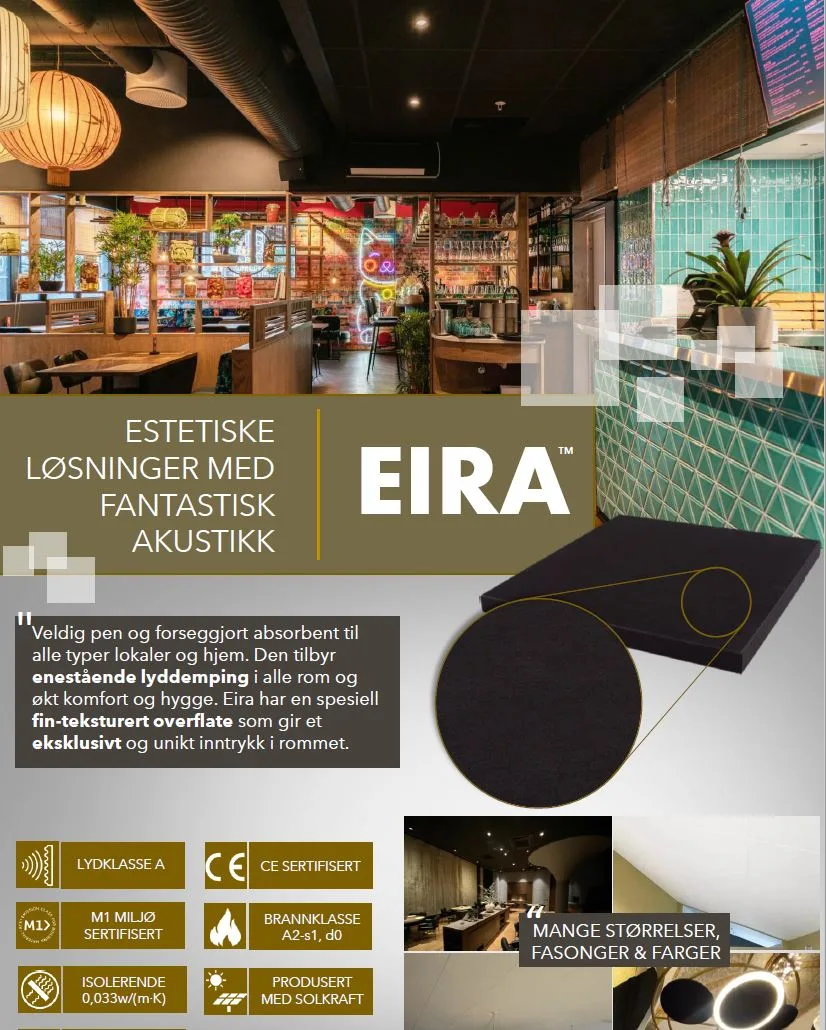 Eira™ 40mm Svart - lyddempende plate - Bilde 3