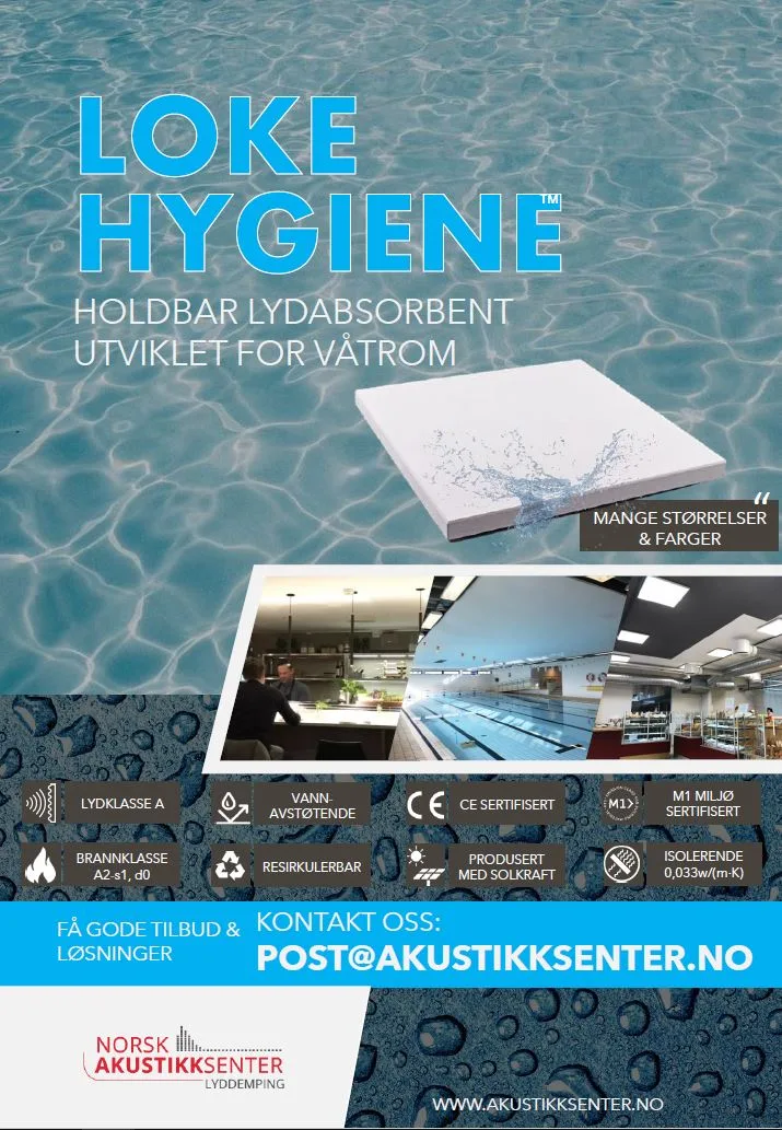 Loke™ Hygiene 40mm - lyddempende plate - Bilde 3