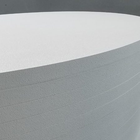 Loke™ Oval lyddempende flåte hvit 40mm