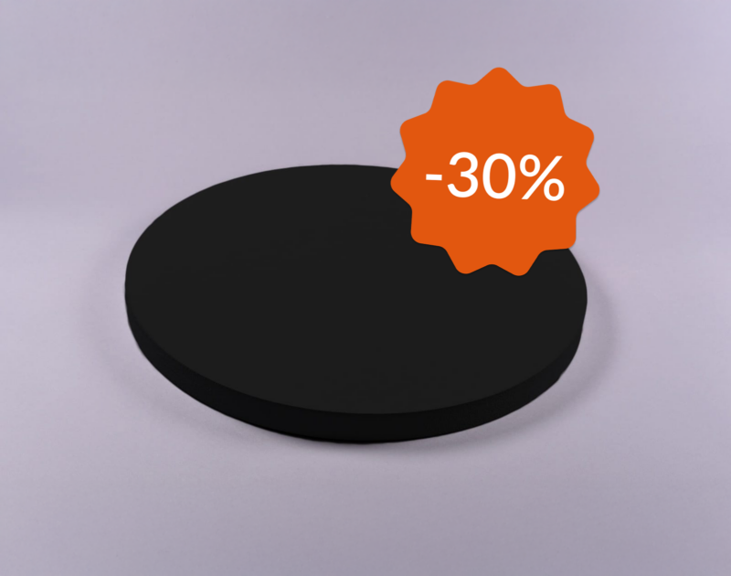 Eira™ 40mm Svart lyddempende sirkel