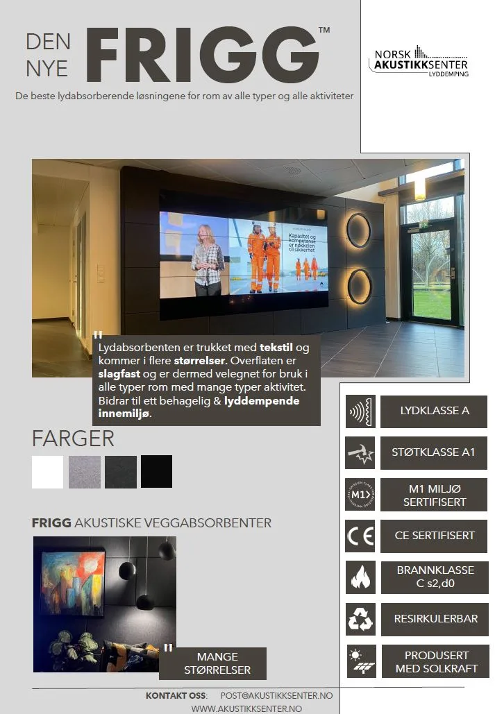 Frigg™25mm tekstil lyddempende plate - Bilde 3