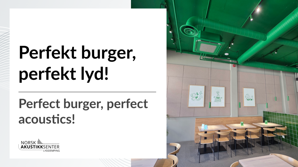 The perfect burger, the perfect sound!